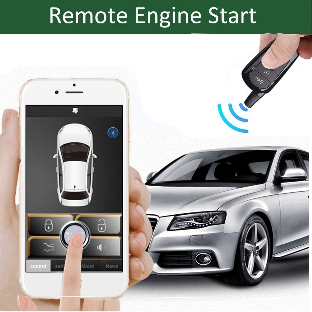 Remote Engine Starter Kit with PKE Function - Smart Control for 12V Vehicles