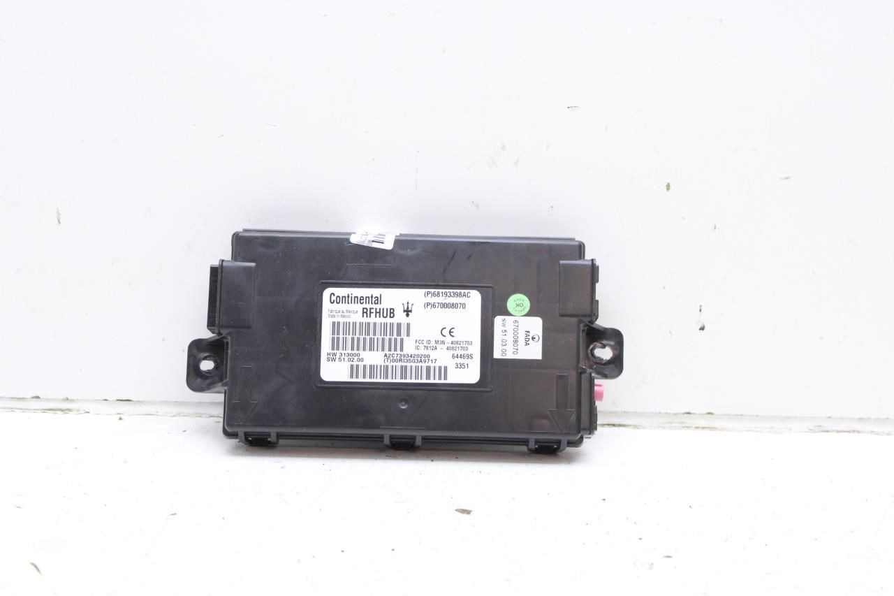 2014-2017 Maserati Ghibli Theft-Locking Keyless Entry Control Module 68193398AC