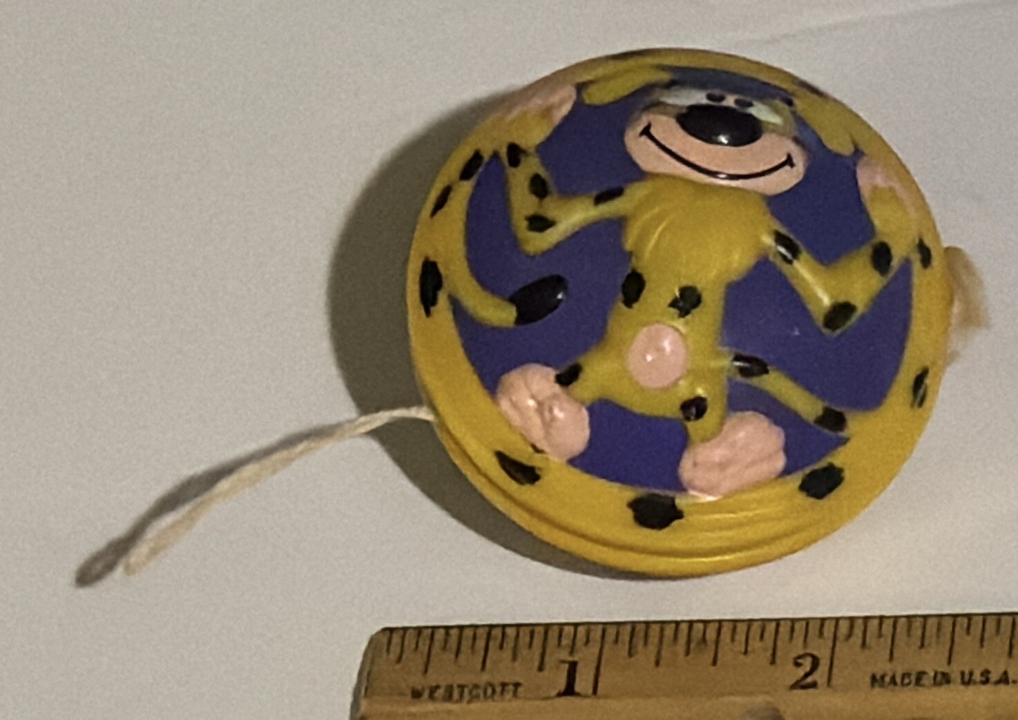 Vintage Marsupilami Dog Disney Pizza Hut Yellow Yo-Yo