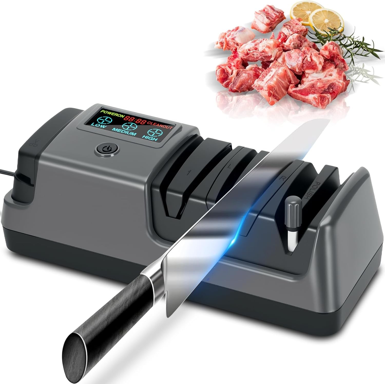 Professional Electric Knife Sharpener 3 Stage Chef Knife Scissor Sharpening