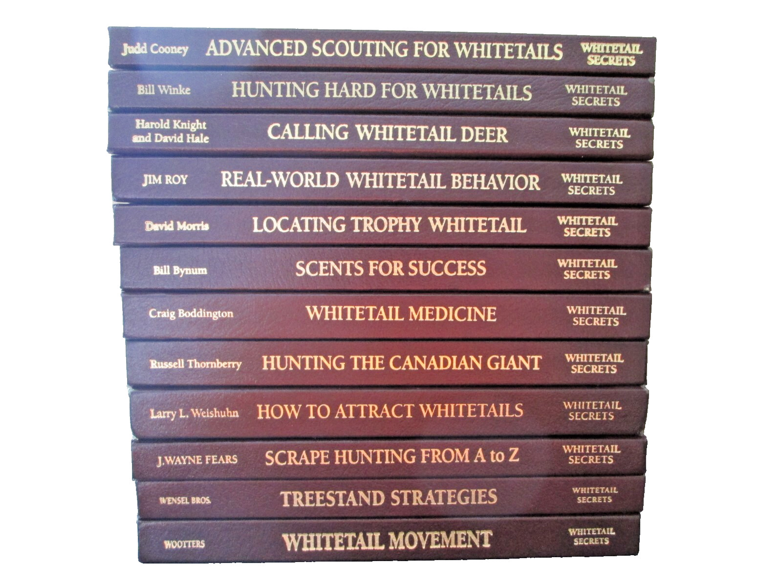 Complete set of 12 Whitetail Secret Series Books on Whitetail Deer ,VG condition