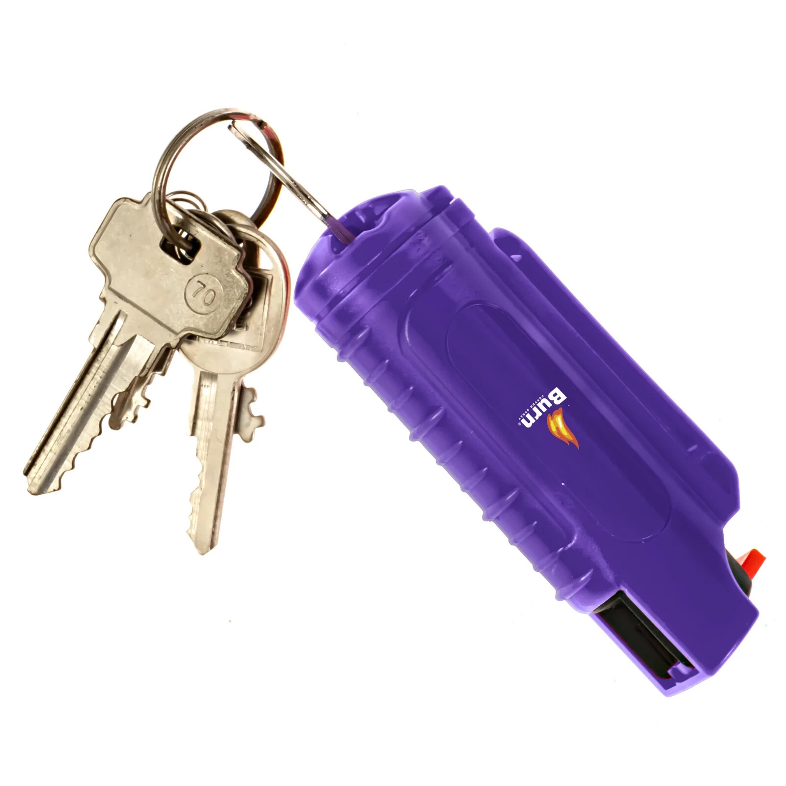 6 Pack Burn Pepper Spray 1/2oz Self Defense Keychain Security Purple