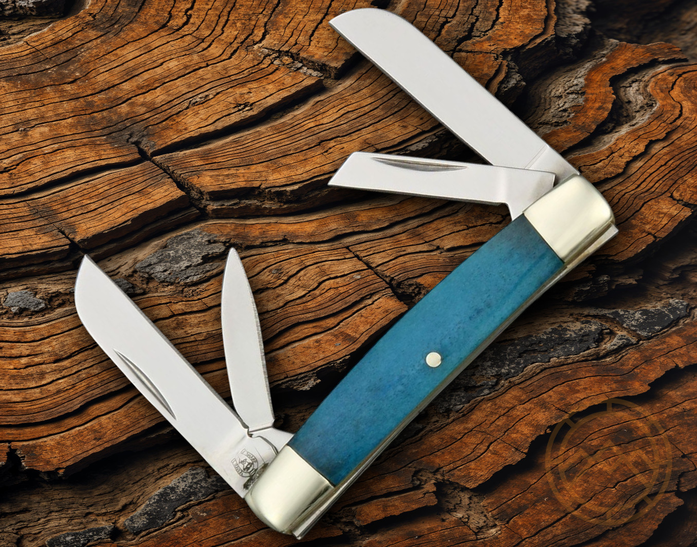 Rough Ryder Tiny Congress Pocket Knife Stainless Steel Blades Smooth Bone Handle