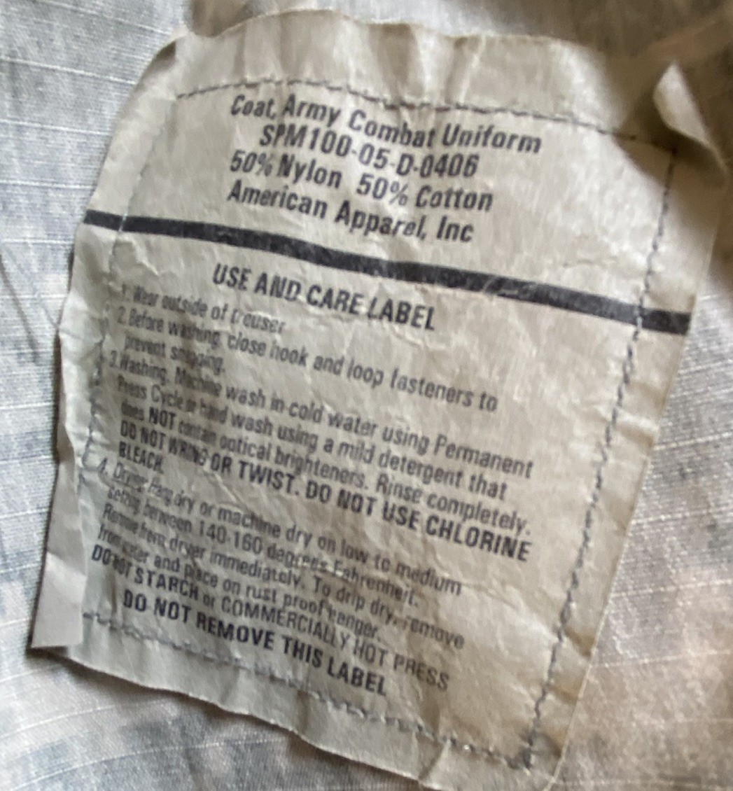 Military Army Combat Uniform Coat Jacket Digital Camo Men's Size Medium Regular