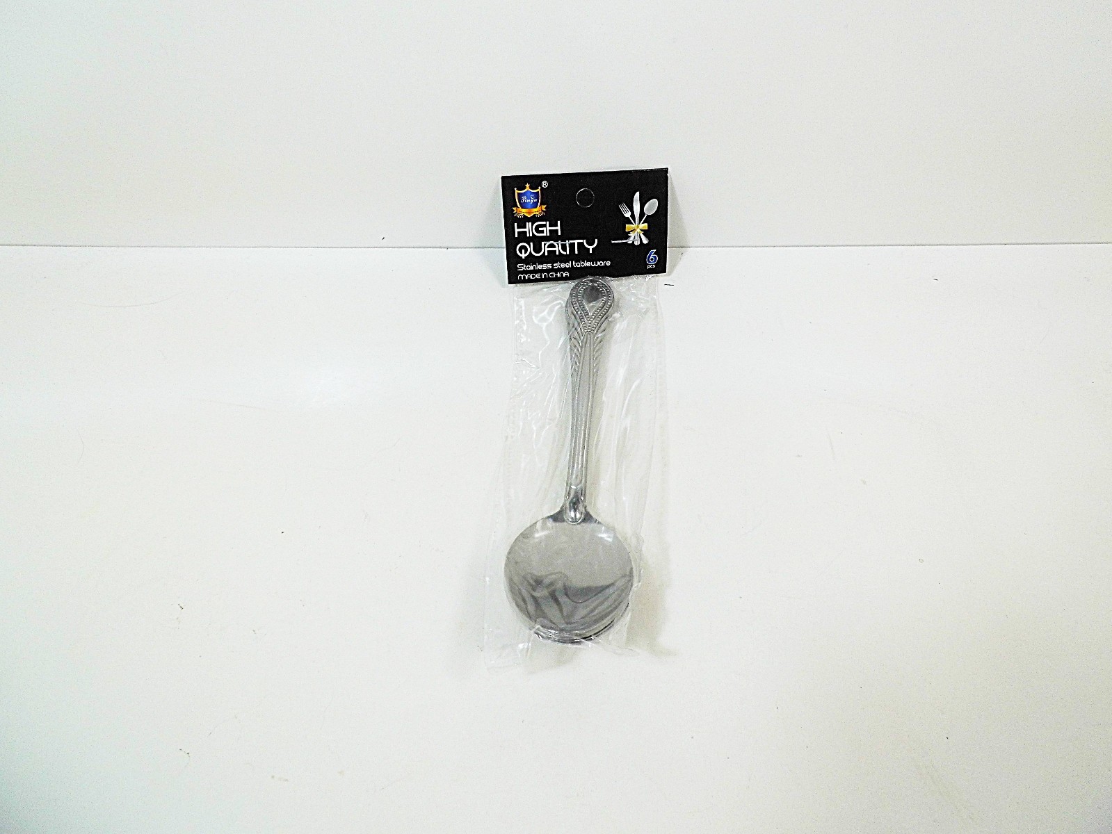 6 Tablespoons Stainless Steel Spoons 7" Kitchen Cutlery Utensils Camping Sets