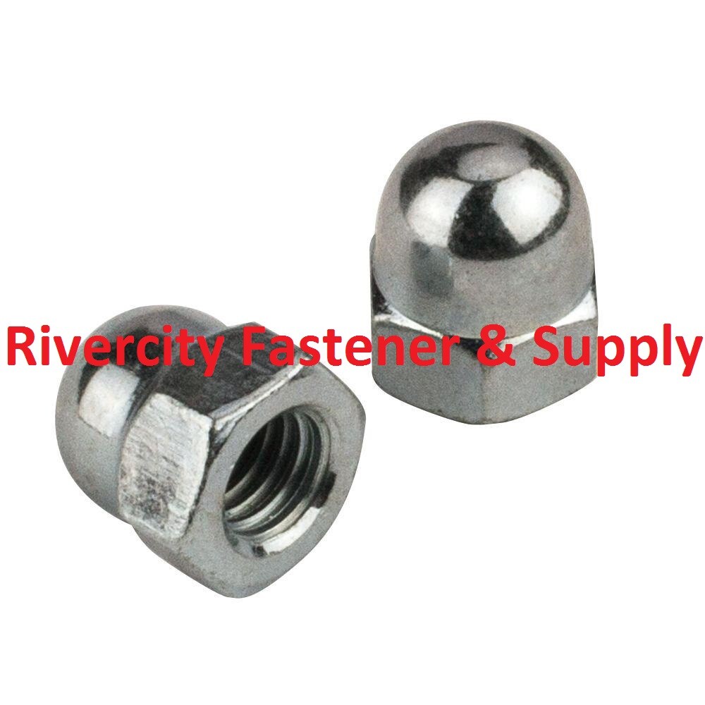 (2) 1/2-13 Stainless Steel Acorn / Dome / Cap Hex Nut  1/2 x 13 Nuts 1/2x13