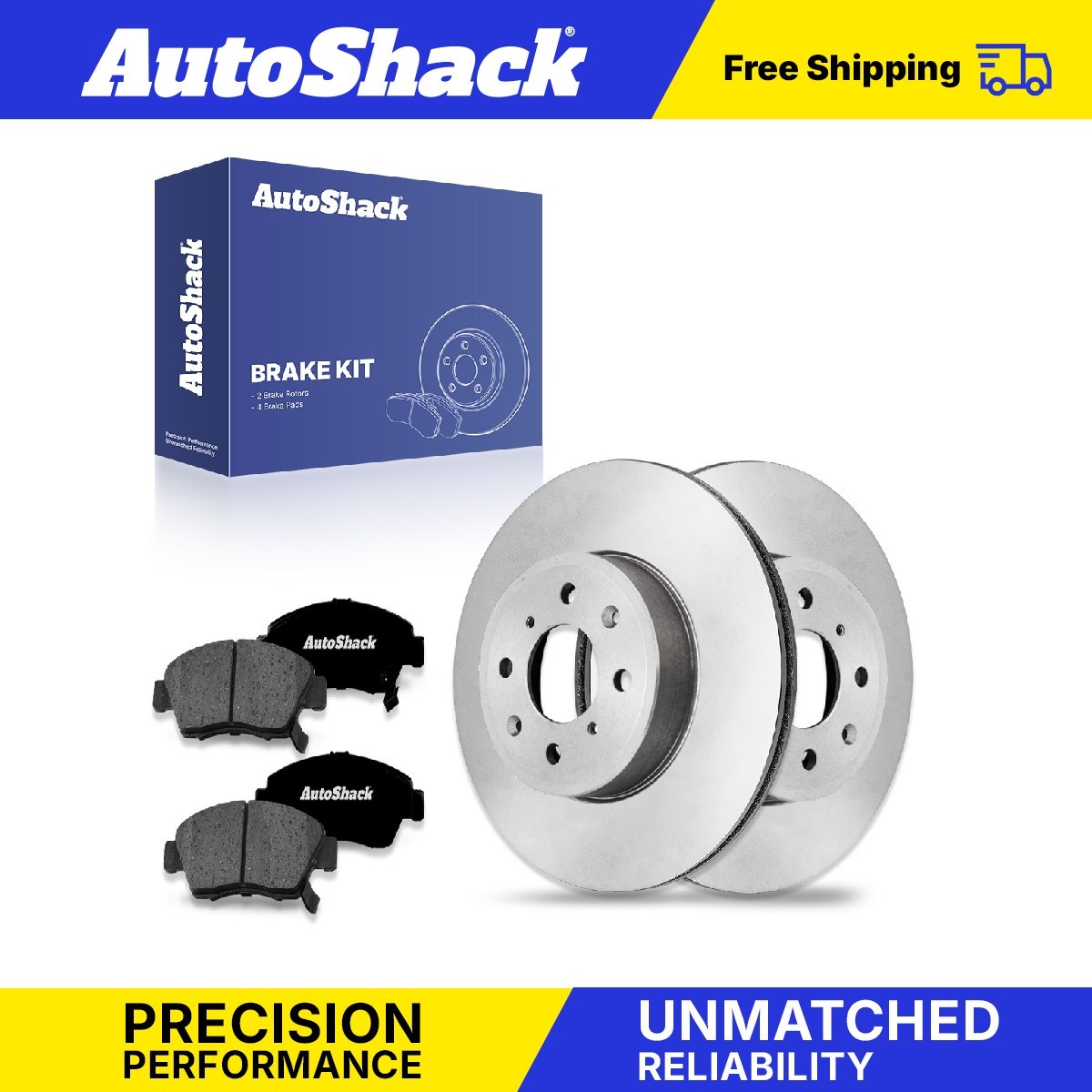 Front Brake Rotors Premium Ceramic Pads for 2014-2020 Honda Fit