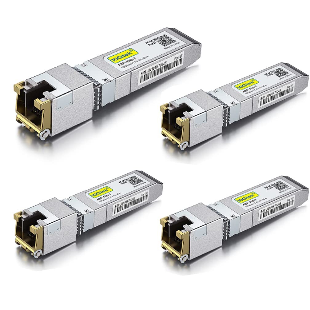 Lot of 4 For Cisco SFP-10G-X Transceiver, 10Gb SFP+ RJ45 10GBase-T 30m