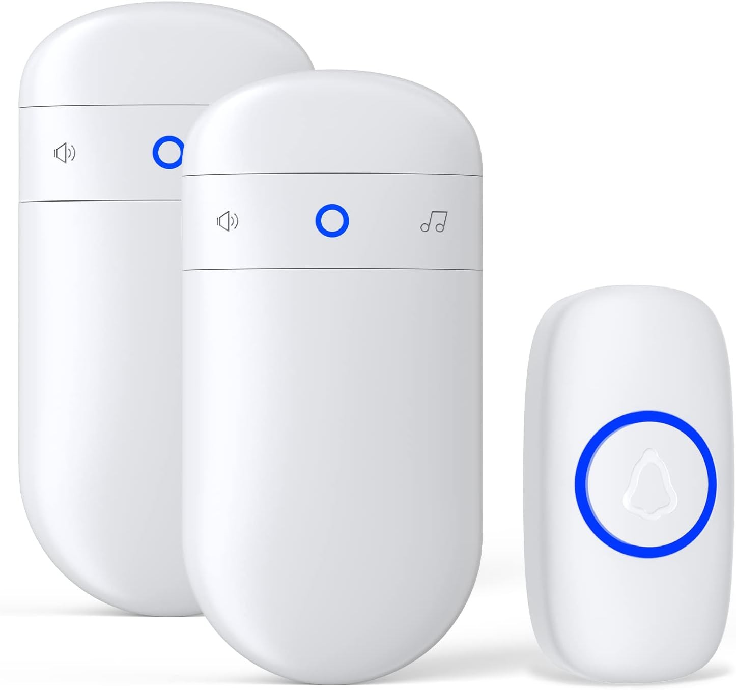 Wireless Doorbell, SECRUI Door bell Over 1000ft Coverage with 2 Plug-In