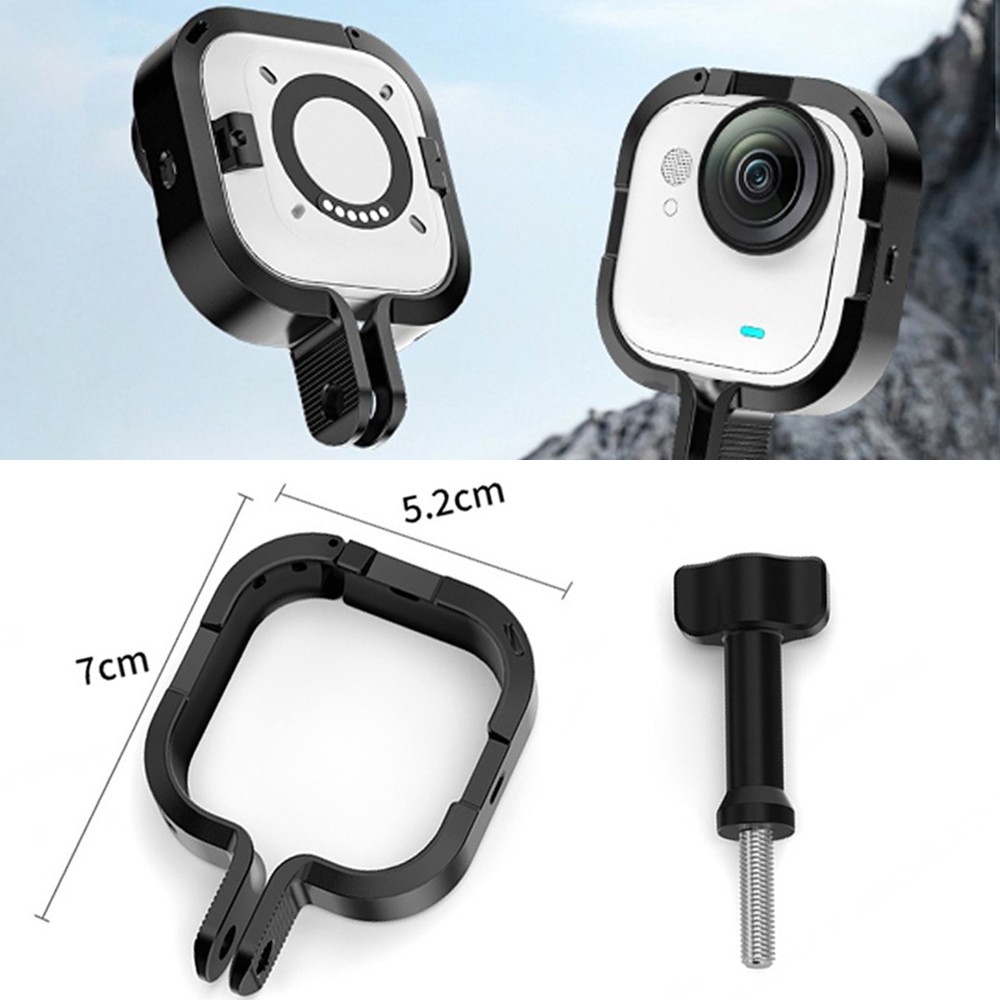 For Insta360 GO Ultra Camera Aluminum Alloy Protective Frame Cage Adapter Mount