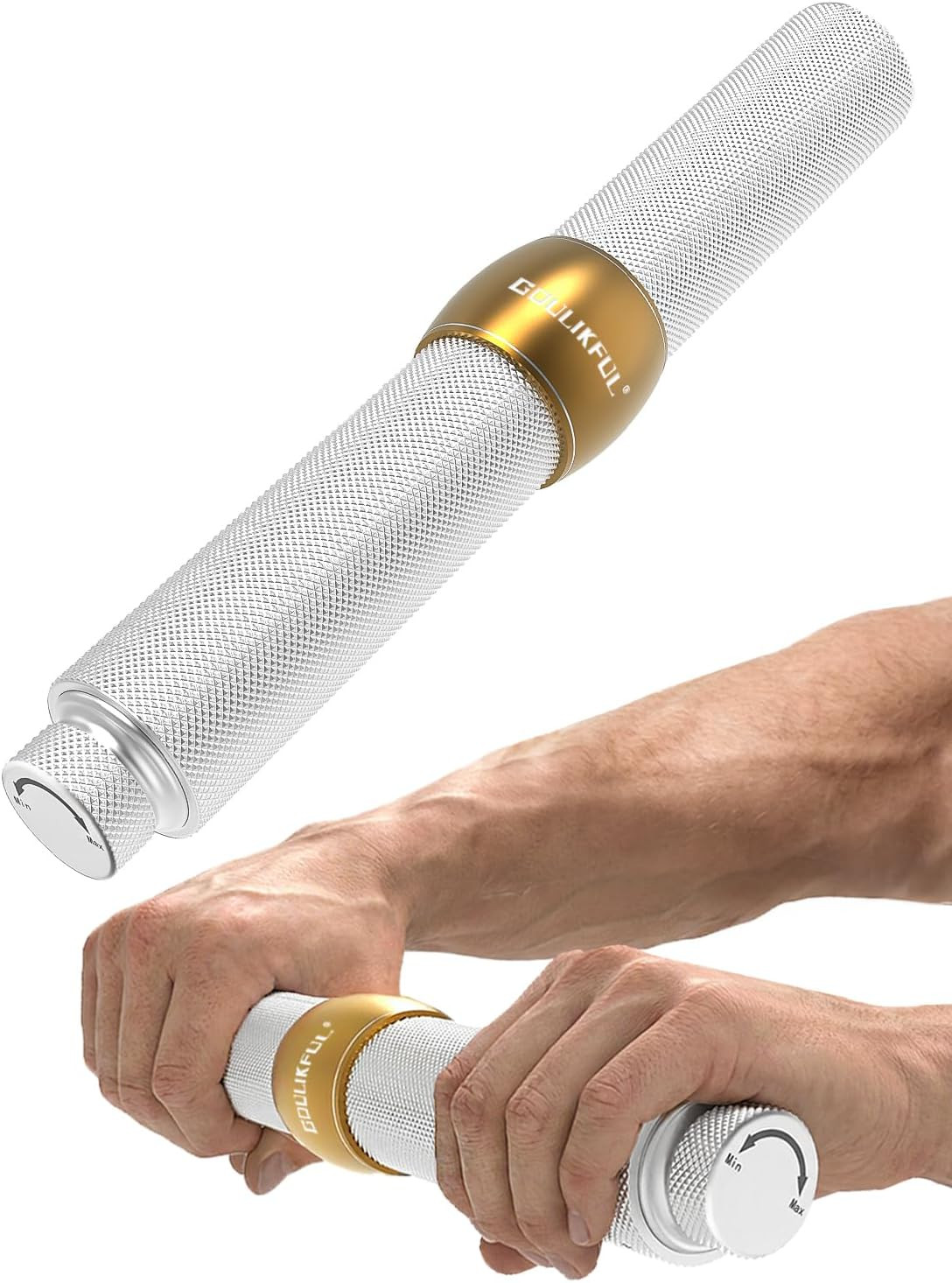 Adjustable Forearm & Grip Strengthener - Portable Aluminum Alloy Trainer