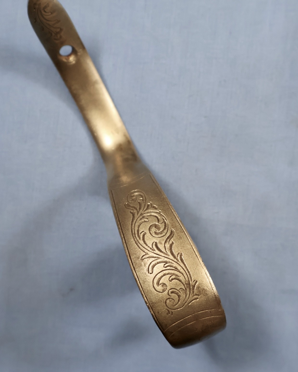 ANTIQUE ENGRAVED Brass TRIGGER GUARD Black Powder Percussion Pistol/Rifle -F164b