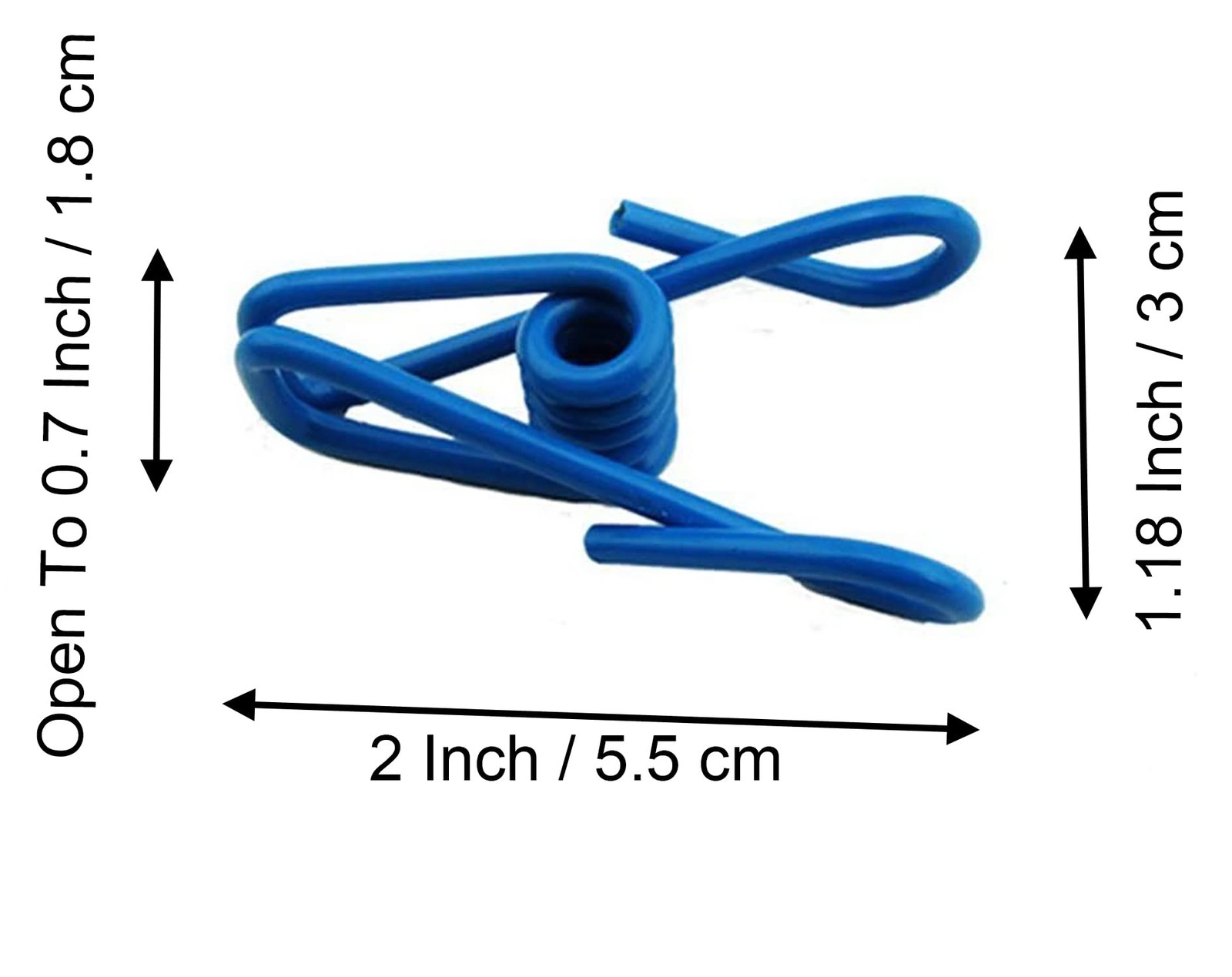 30 Pcs 2 Inch 10 Different Random Colors Chip Clips, PVC A-mixed 30pcs