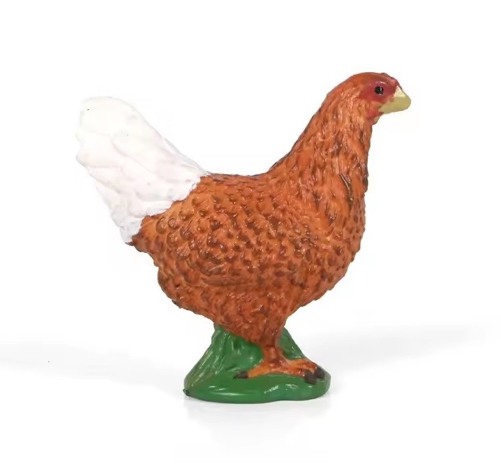 Chicken Hen Animal Figure Toy PVC Wildlife Small Figurine Birthday Gifts