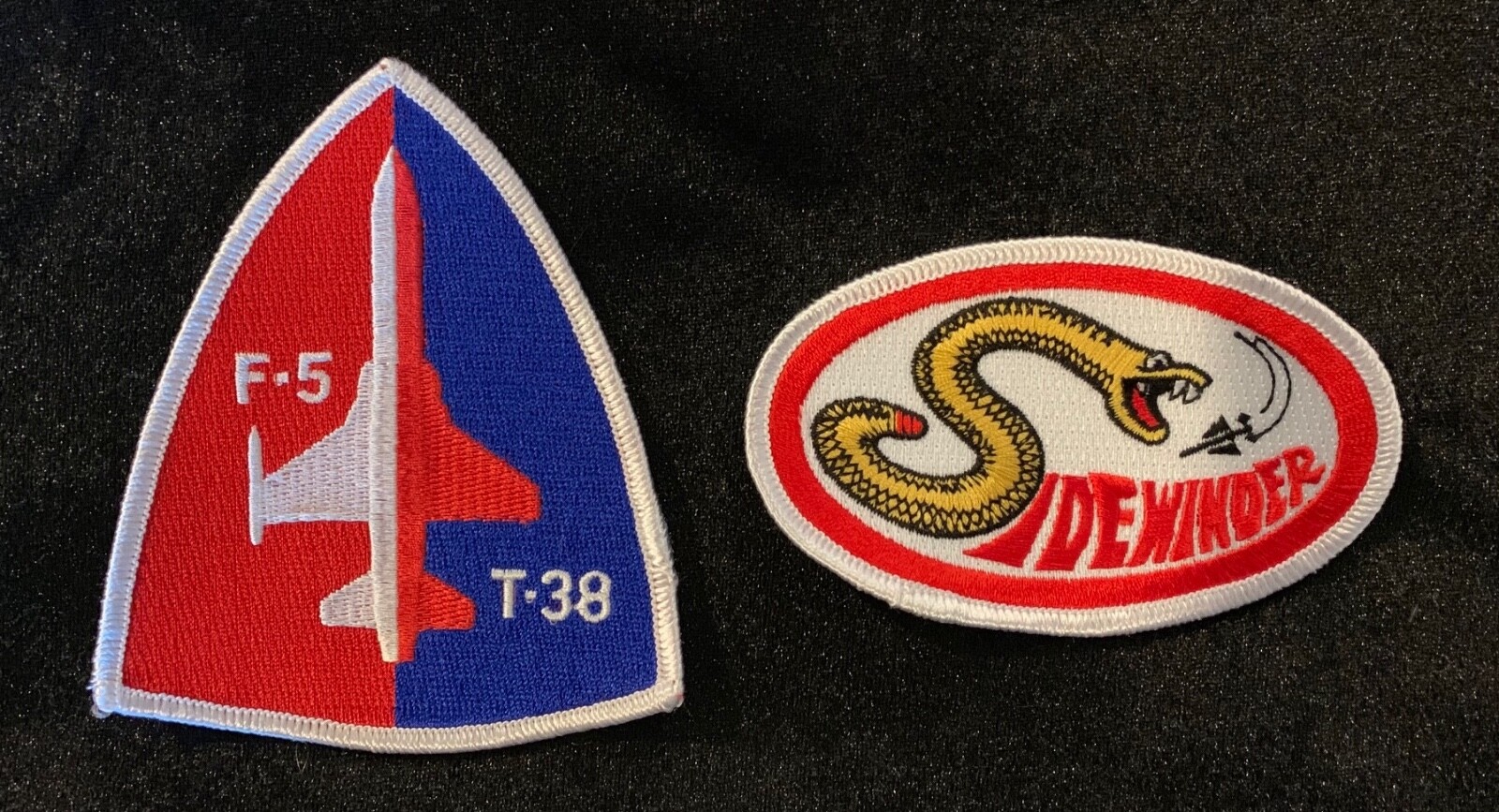 USAF  F-5 Freedom Fighter/T-38 Talon Patch & AIM-9 Sidewinder Patches US seller