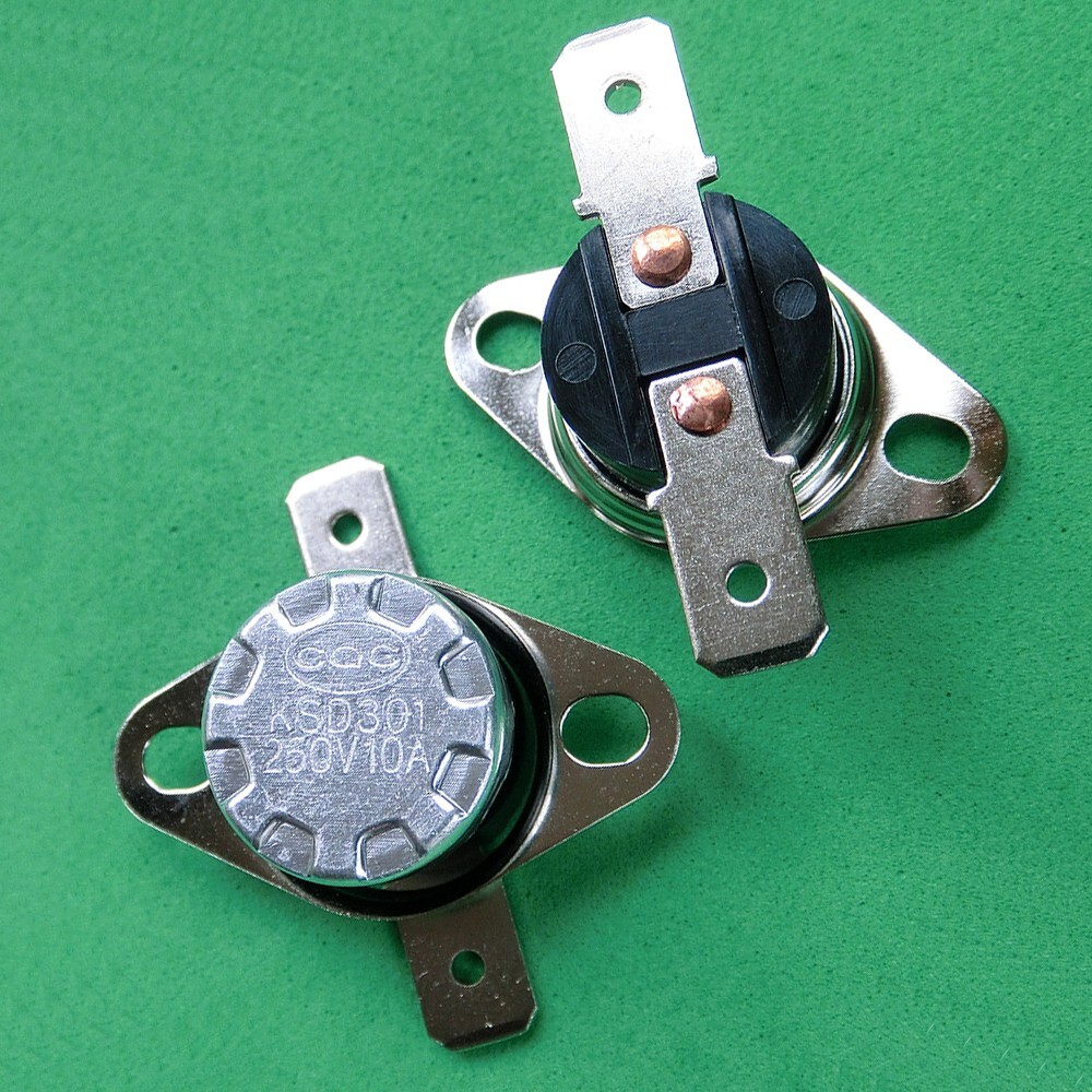 1pc KSD301 10A 5°C / 41°F Degree Celsius N.C. Temperature Switch Thermostat