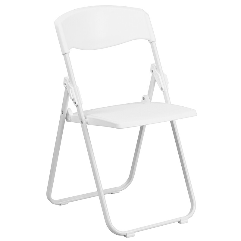 White Plastic Folding Chair