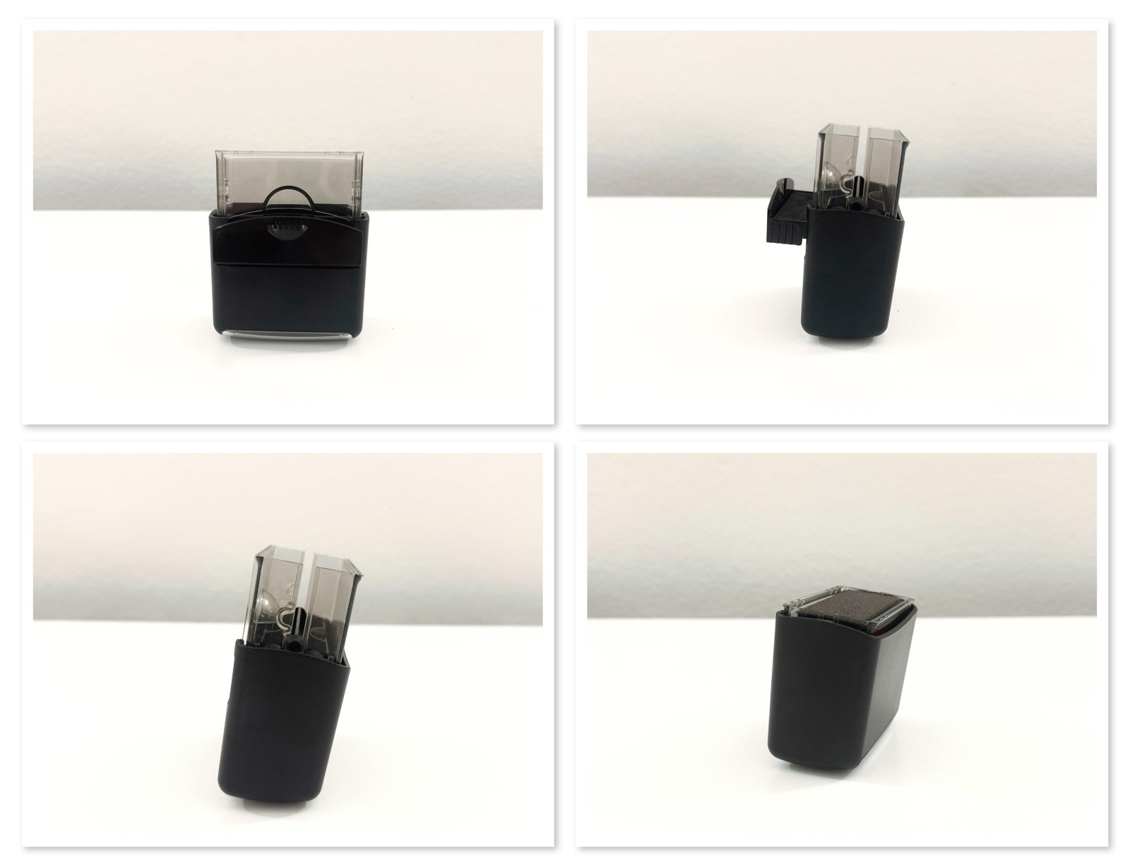 Blank Large Self-Inking Stamp in Black Ink
