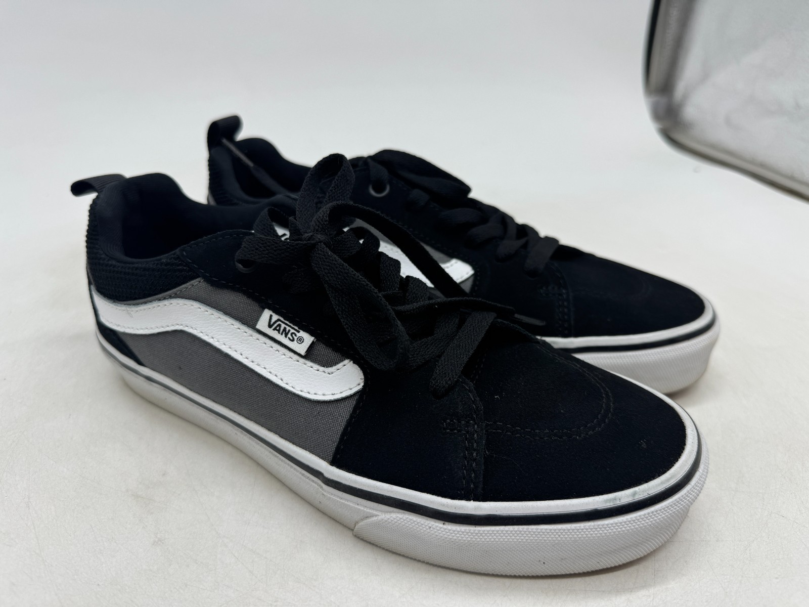 Vans Filmore Trainer Sneakers Men's Black Suede Canvas Lace-Up Low Top - 7