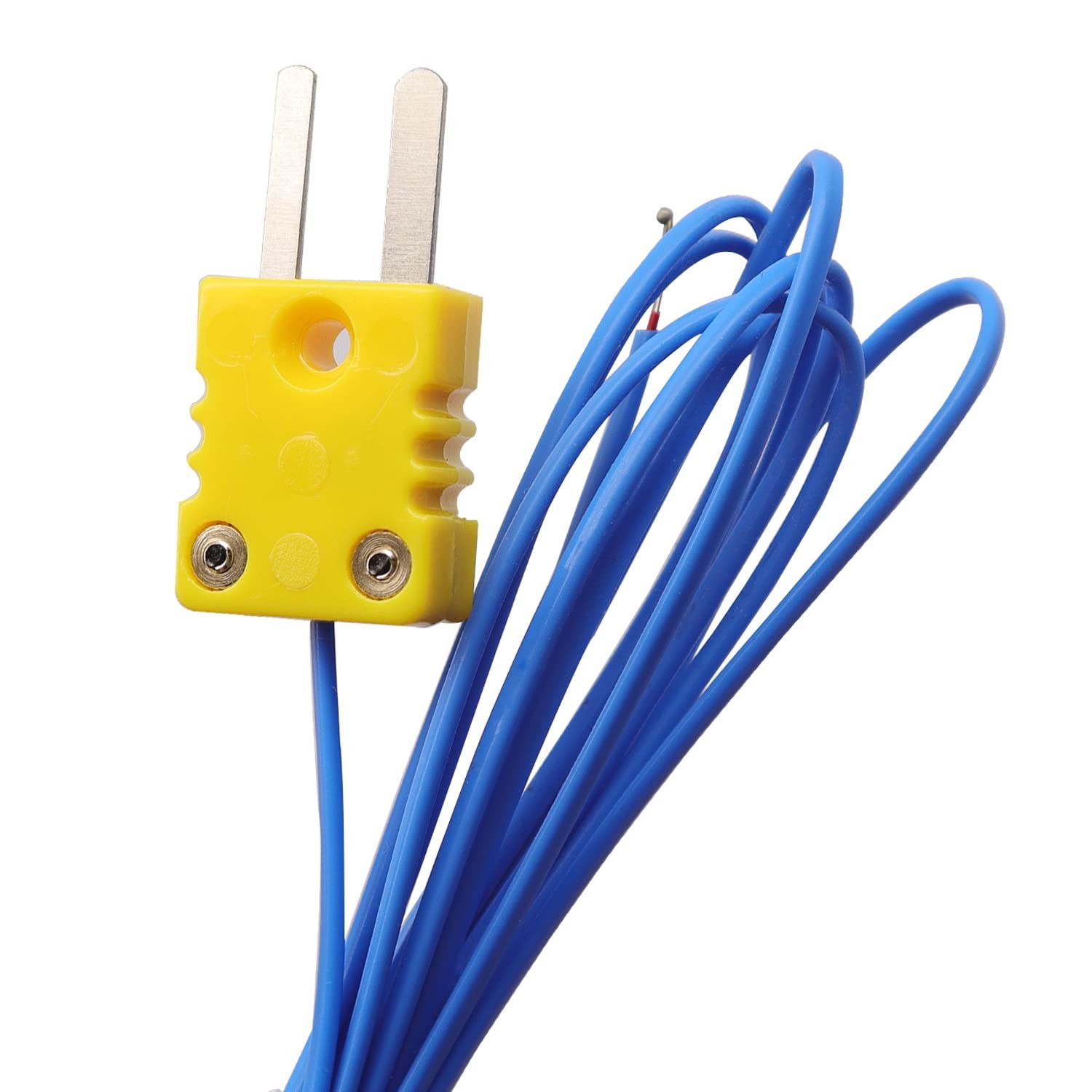 TWTADE 2pcs 2M K Type Mini-Connector Thermocouple Temperature Probe Sensor Me...
