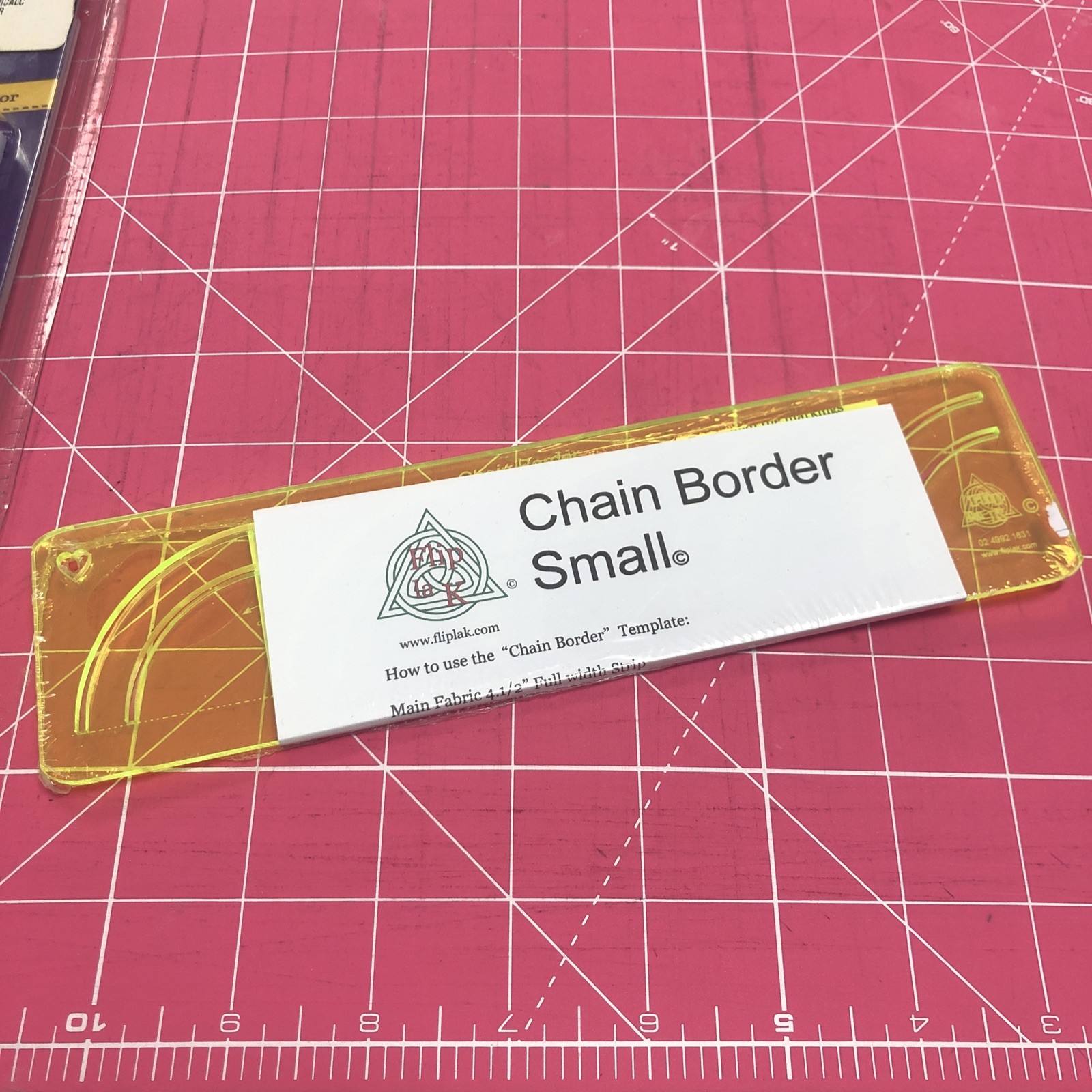 Flip La K Chain Border Small Quilting Template New