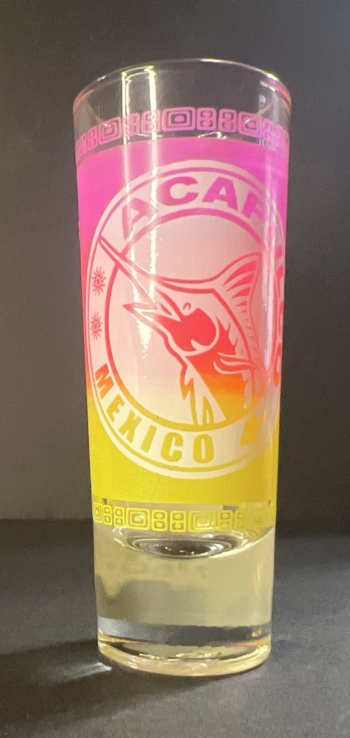 Acapulco Mexico Shot Glass- 4 1/8” Tall