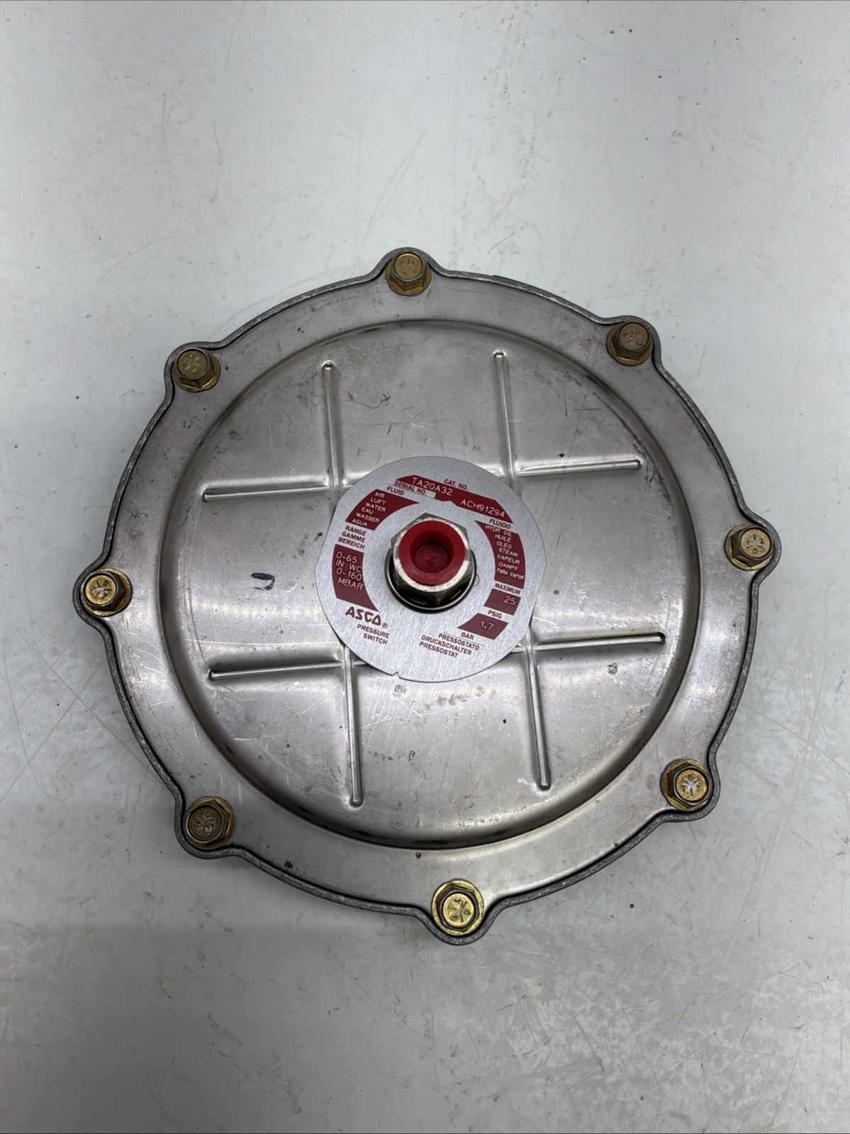 ASCO Pressure Switch 25PSI TA20A32 NIB
