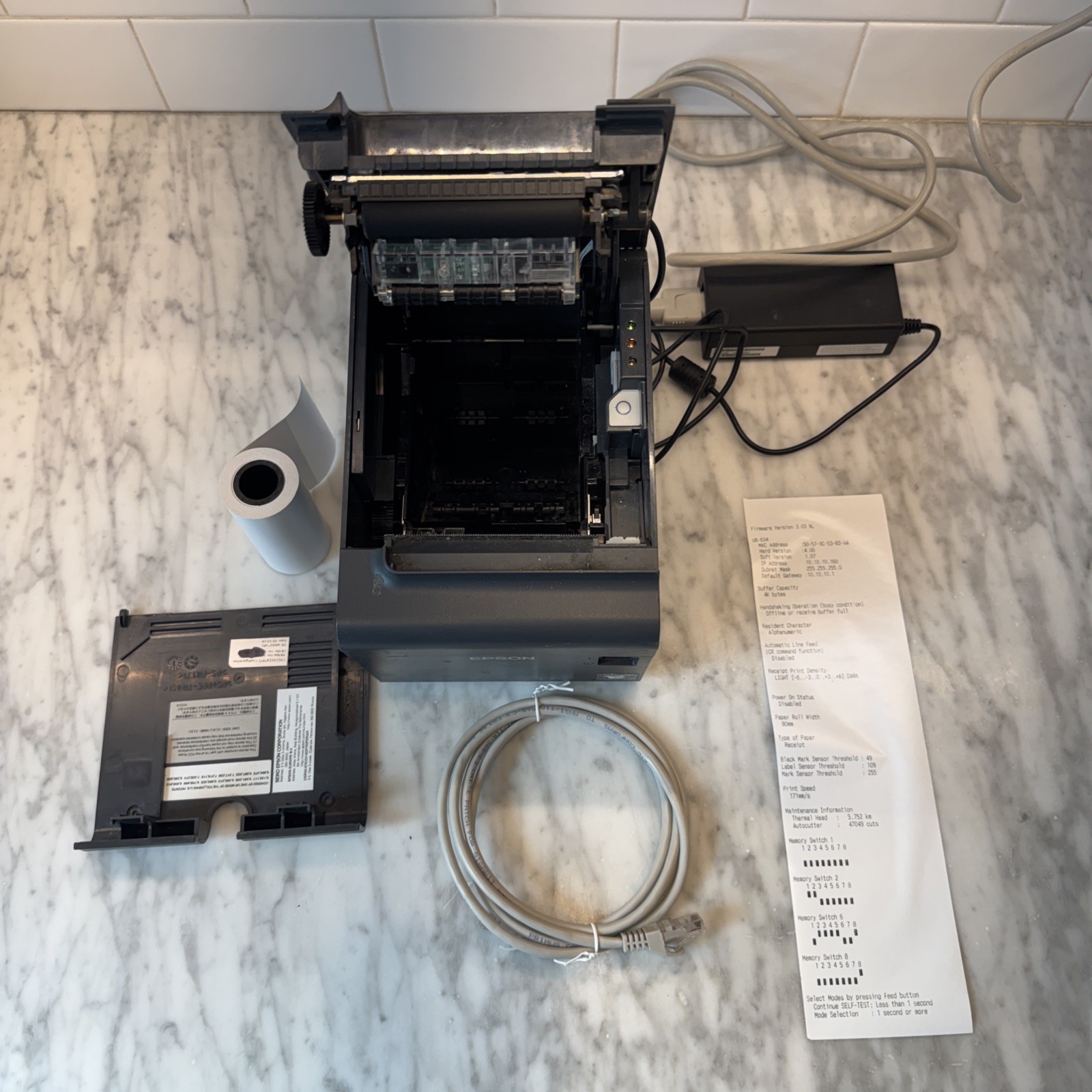 Epson TM-L90 M313A Thermal Label Printer with Power Cable