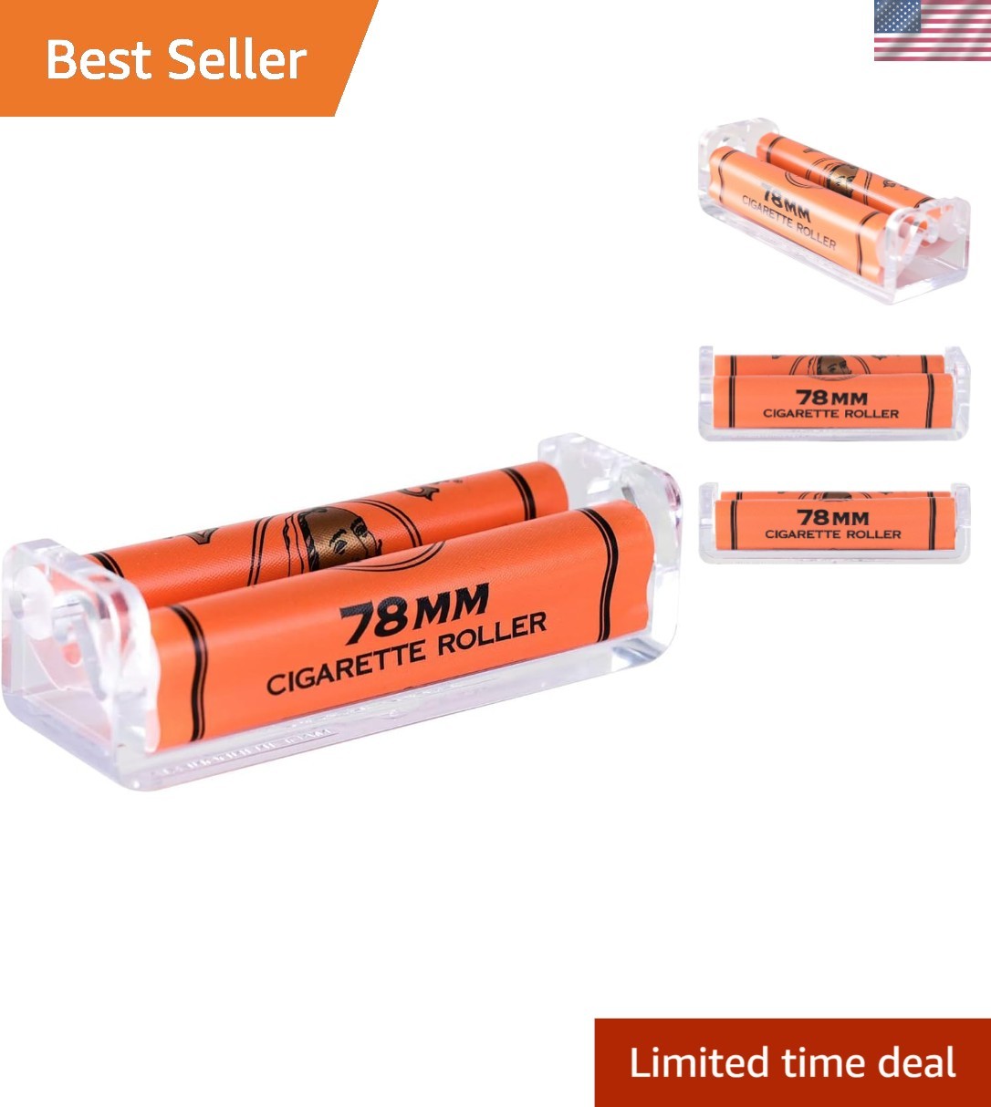Versatile Zig Zag 78mm Cigarette Roller - Maximize Your Rolling Experience