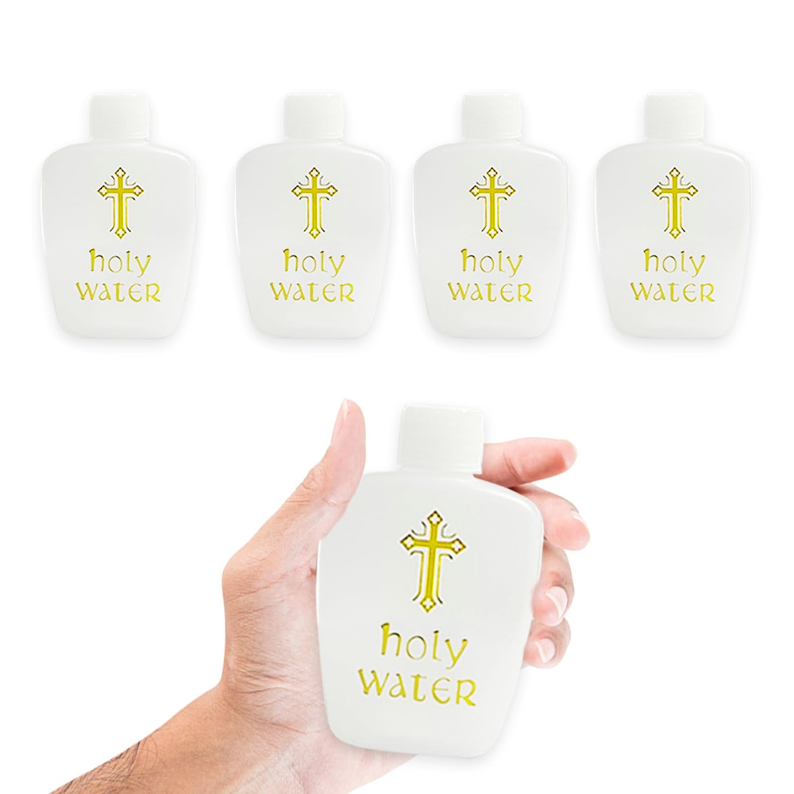 5 PCS 60ml Plastic Holy Water Empty Container Bottles Religious Rituals