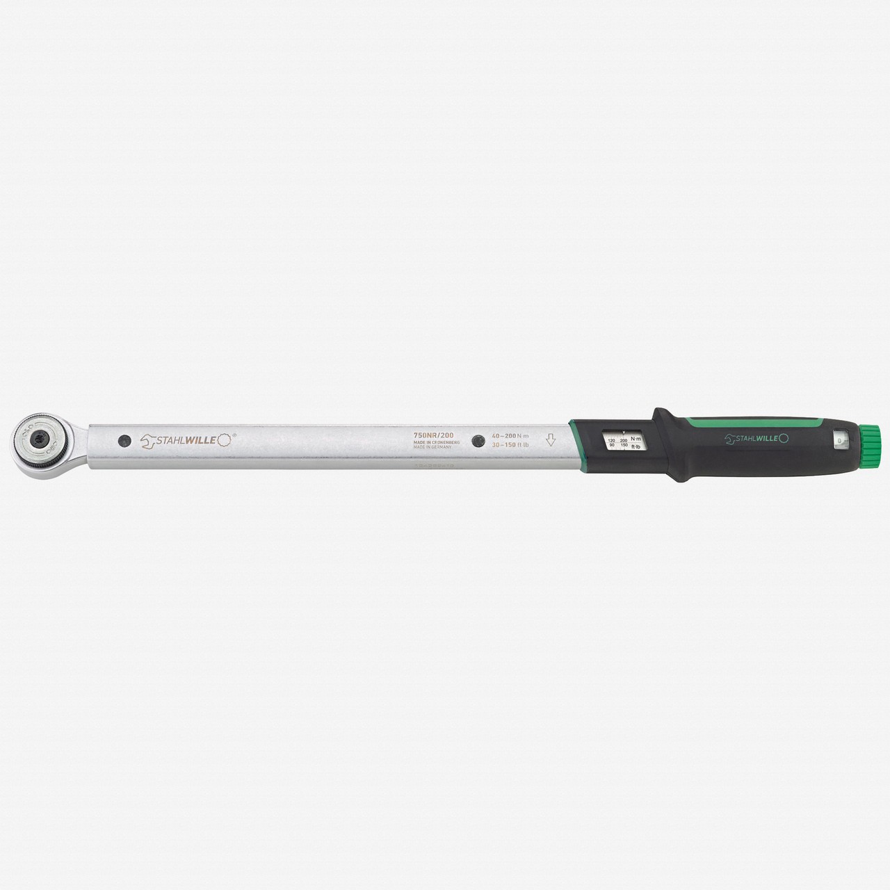 Stahlwille 750NR/200 Torque Wrench, 1/2" Drive, 40-200 Nm