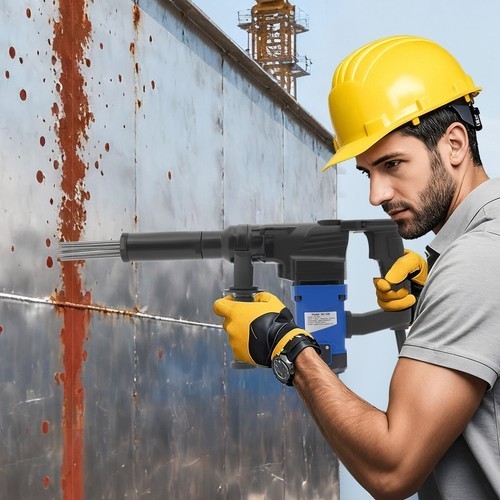 Rust Removal Scaler Needle Pistol Electric Grip Needle Scaler 3200-3400 B.P.M