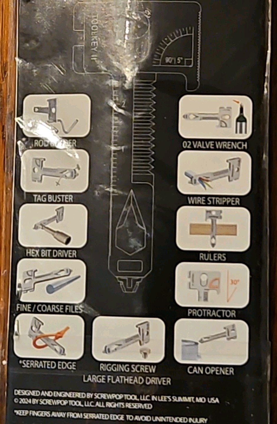 Screwpop Toolkey II Original Keyshape 17+ Multi-tool