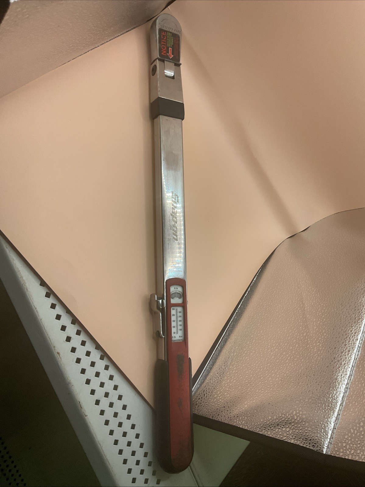 SNAP-ON TQR250E TORQUE WRENCH 40-250 FT LB FLEX HEAD
