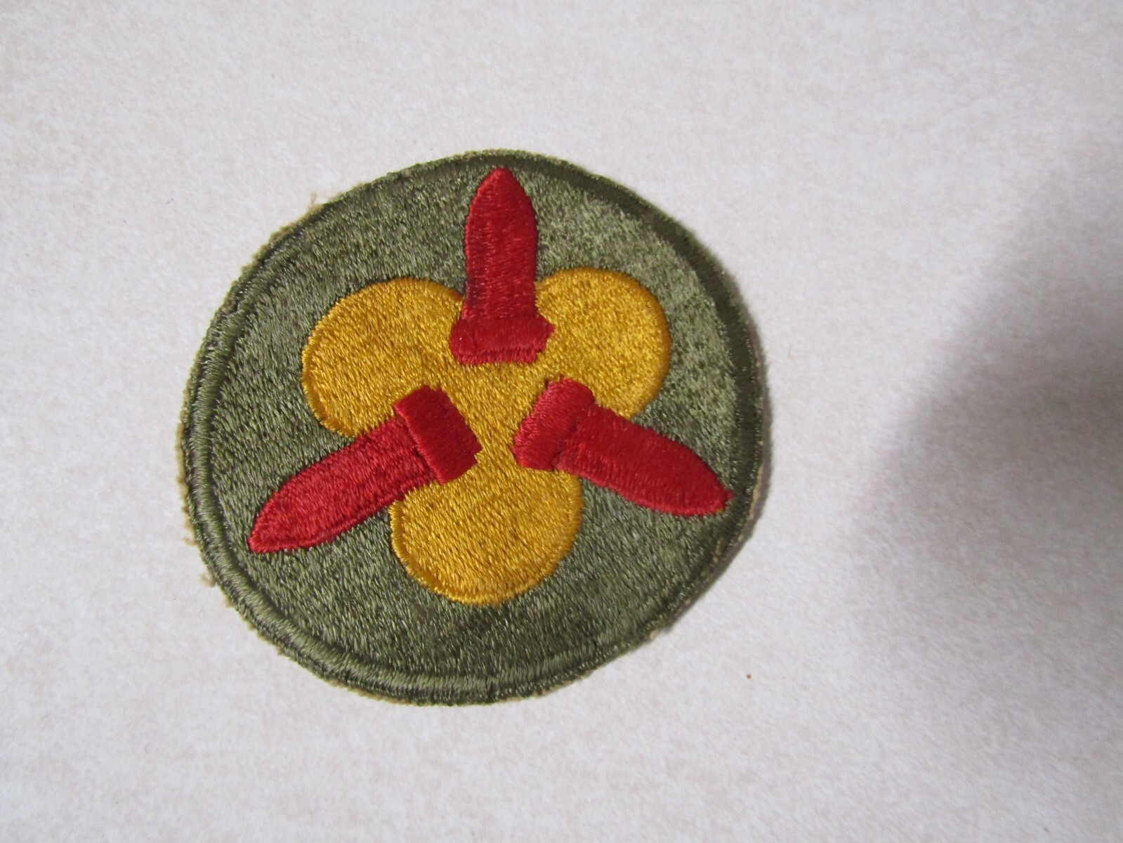 MILITARY PATCH OLD ORIGINAL WW2 ERA US ARMY 3RD COASTAL ARTILLERY