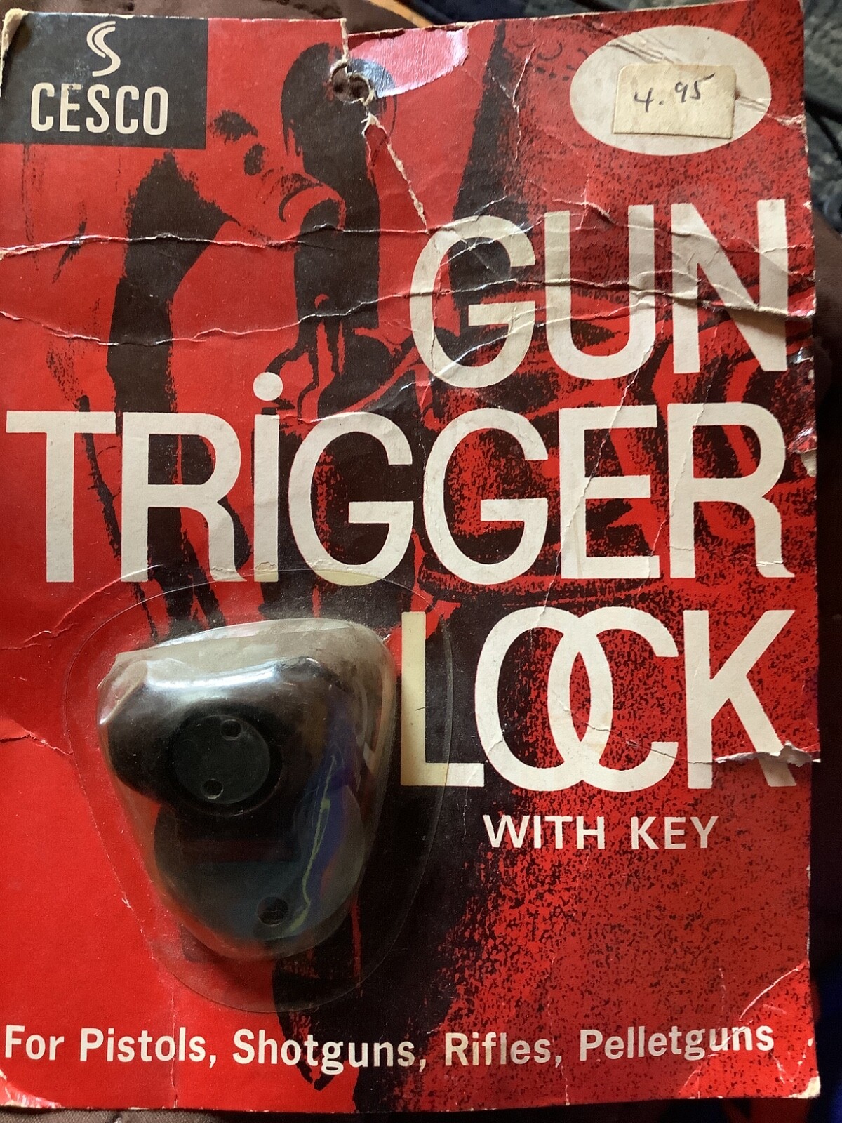 Gun Trigger Lock by Cesco NEW in SEALED PACKAGE NOS