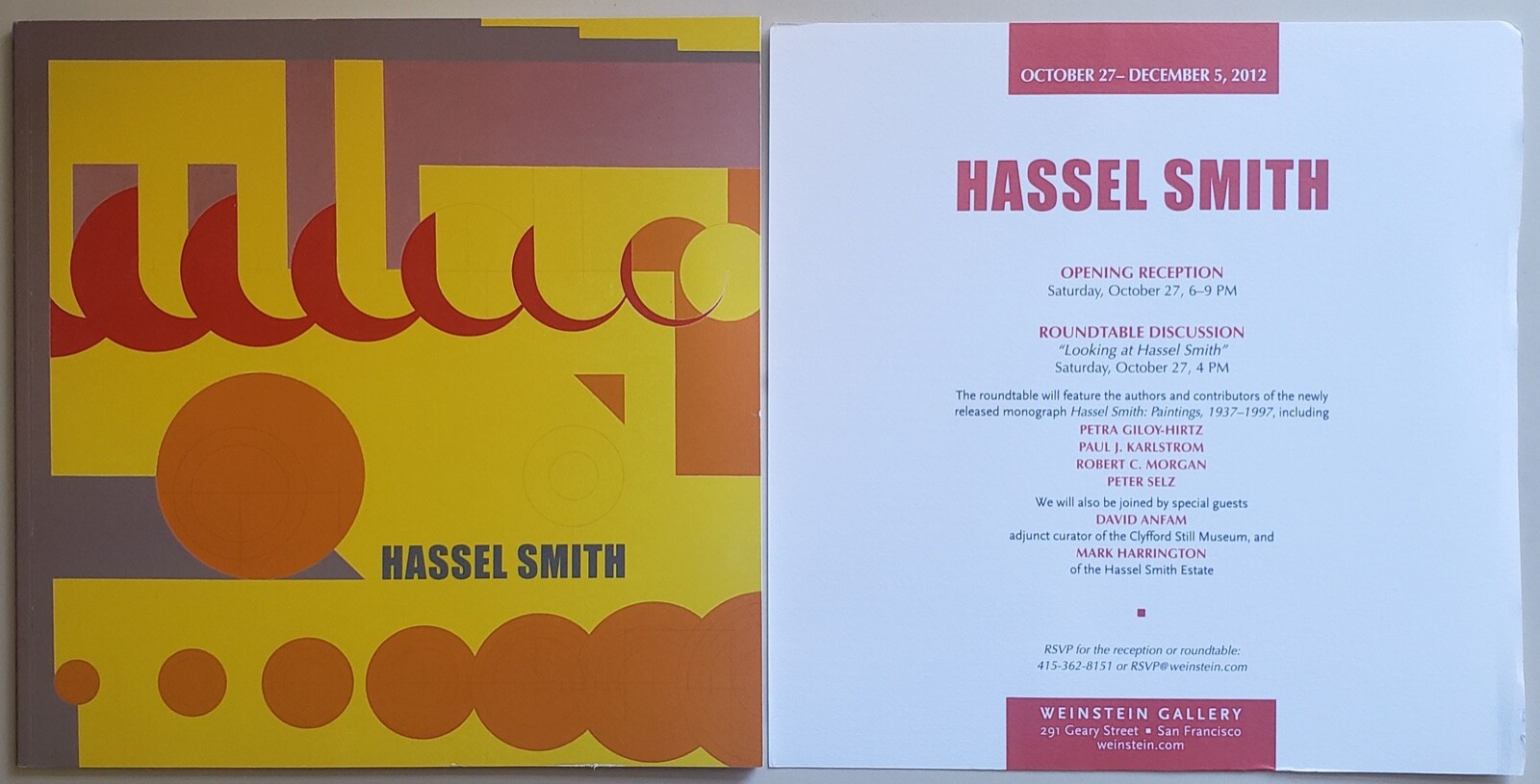 Hassel Smith. Weinstein Gallery, 2012