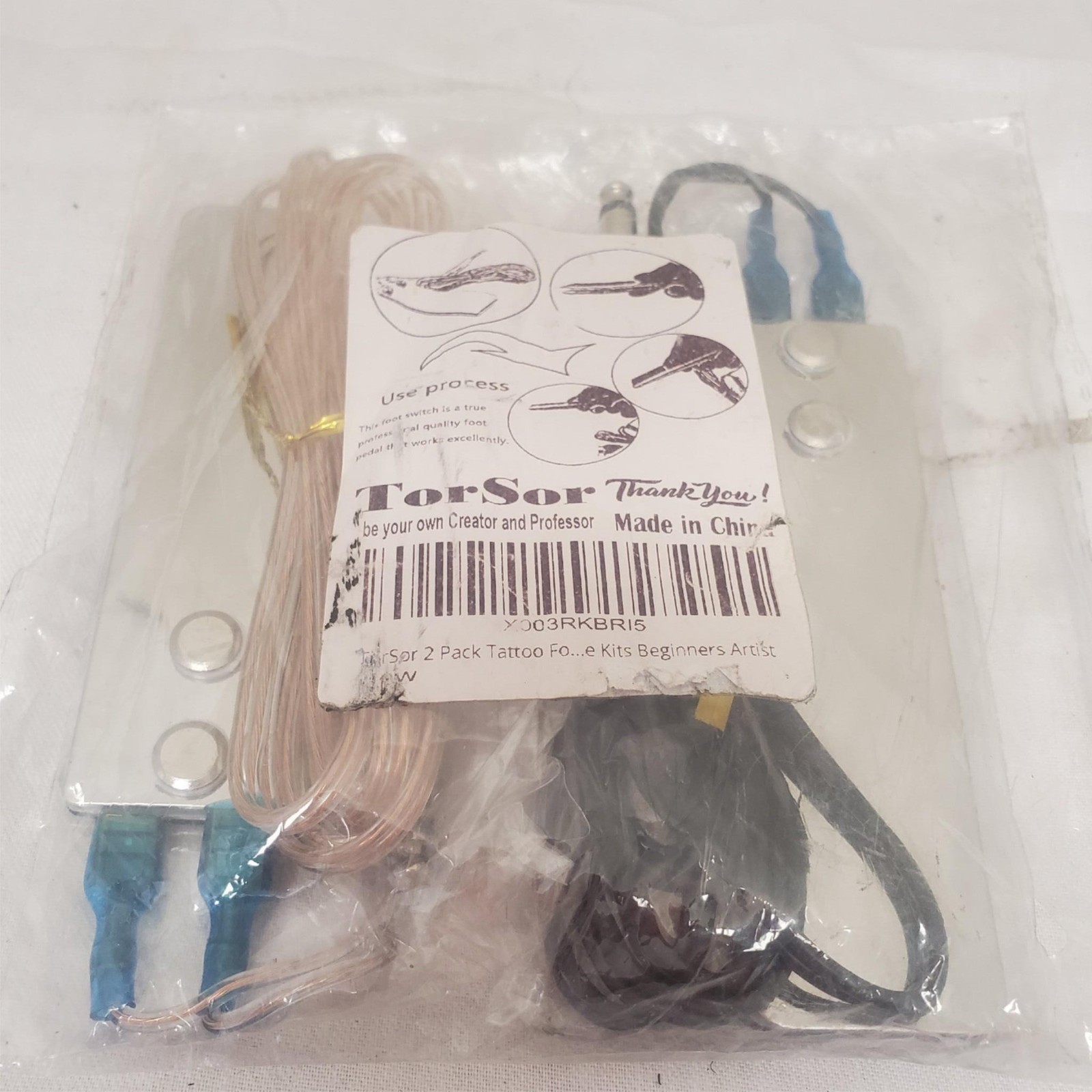 TorSor Tattoo Power Supply and Foot Pedal Set for Beginners