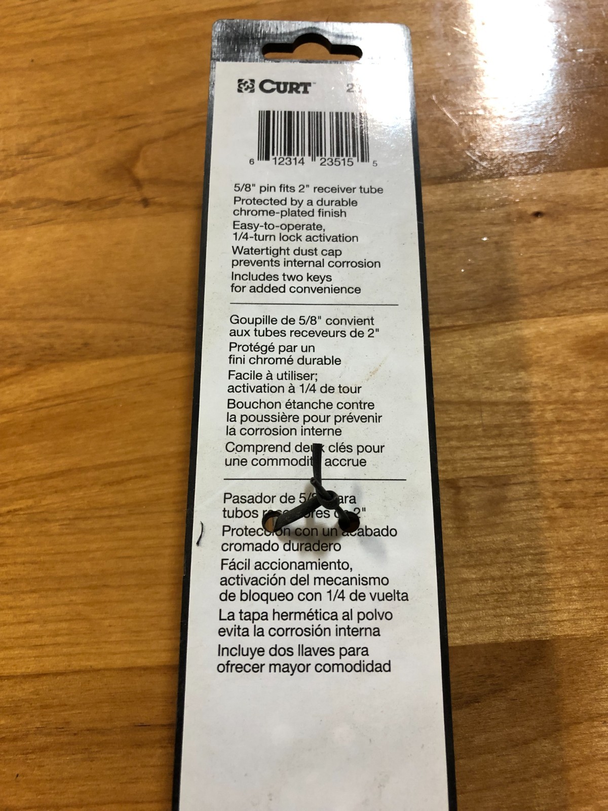 CURT HITCH LOCK 23515