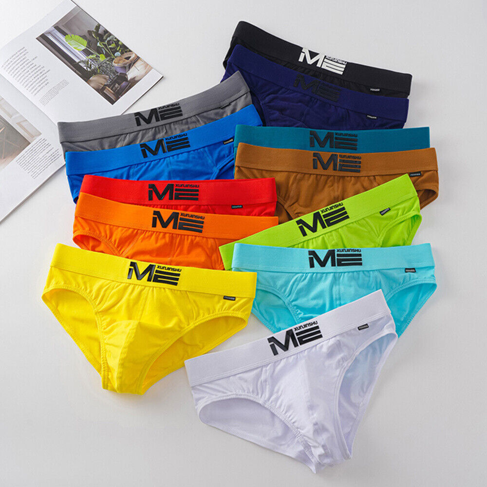 Mens Cotton Briefs Underwear Panties Fashion Bulge Pouch Underpants Breathable !