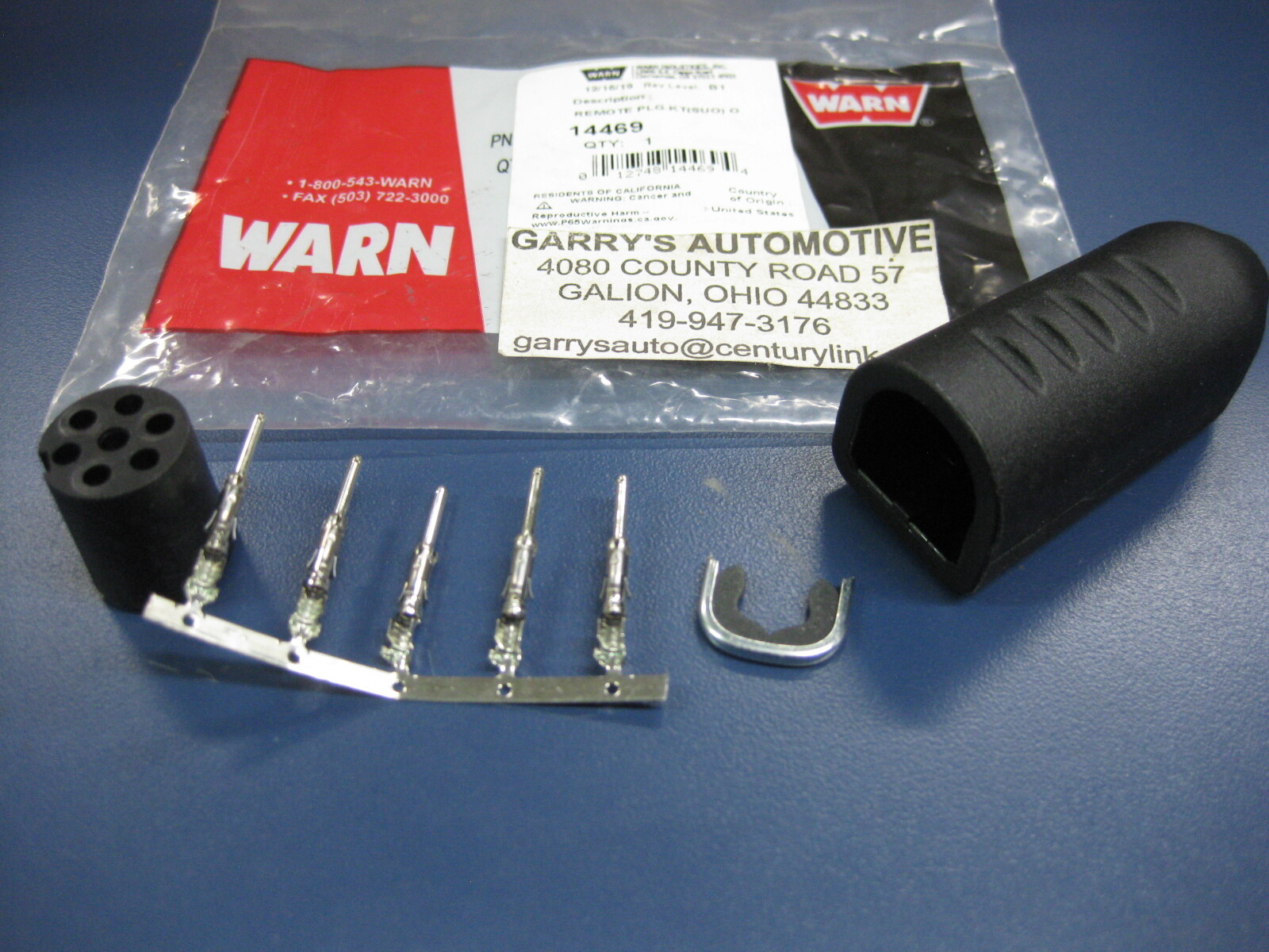 WARN 14469 Remote Control Cable Winch Switch Repair Kit Pin Plug 83665 38626