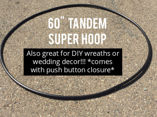 Mega 60" hoop DANCE & EXERCISE Hula Hoop 5 feet diy wreath push button