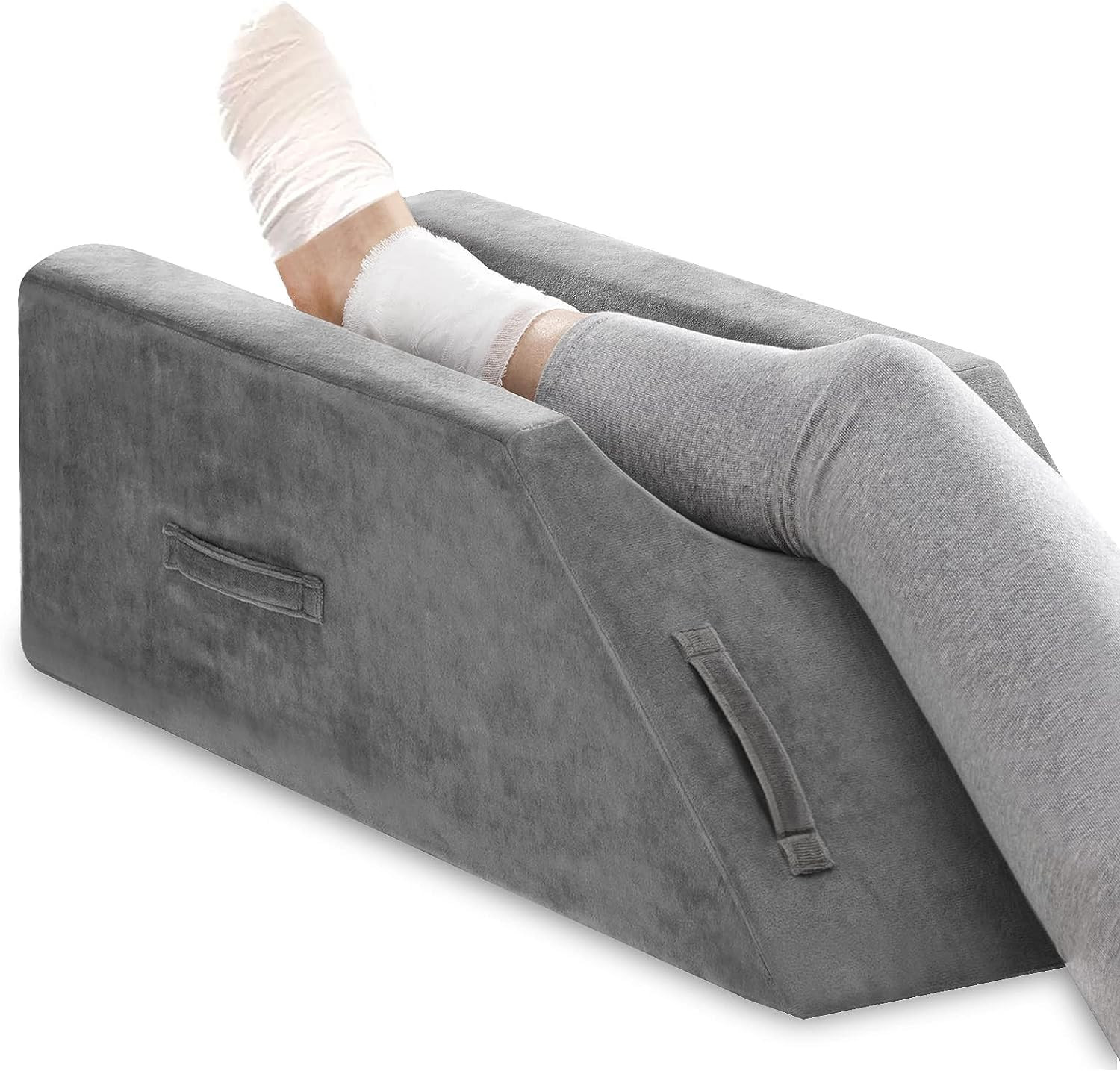 Leg Elevation Pillow for Leg/Knee Surgery Recovery, Memory Foam Leg Pillow with