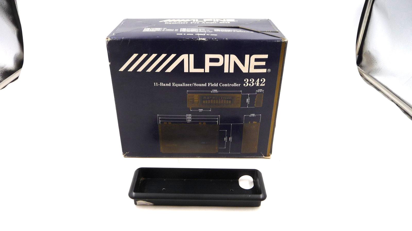 ALPINE 3342 complete in box old school equalizer preamp spectrum analyzer JAPAN