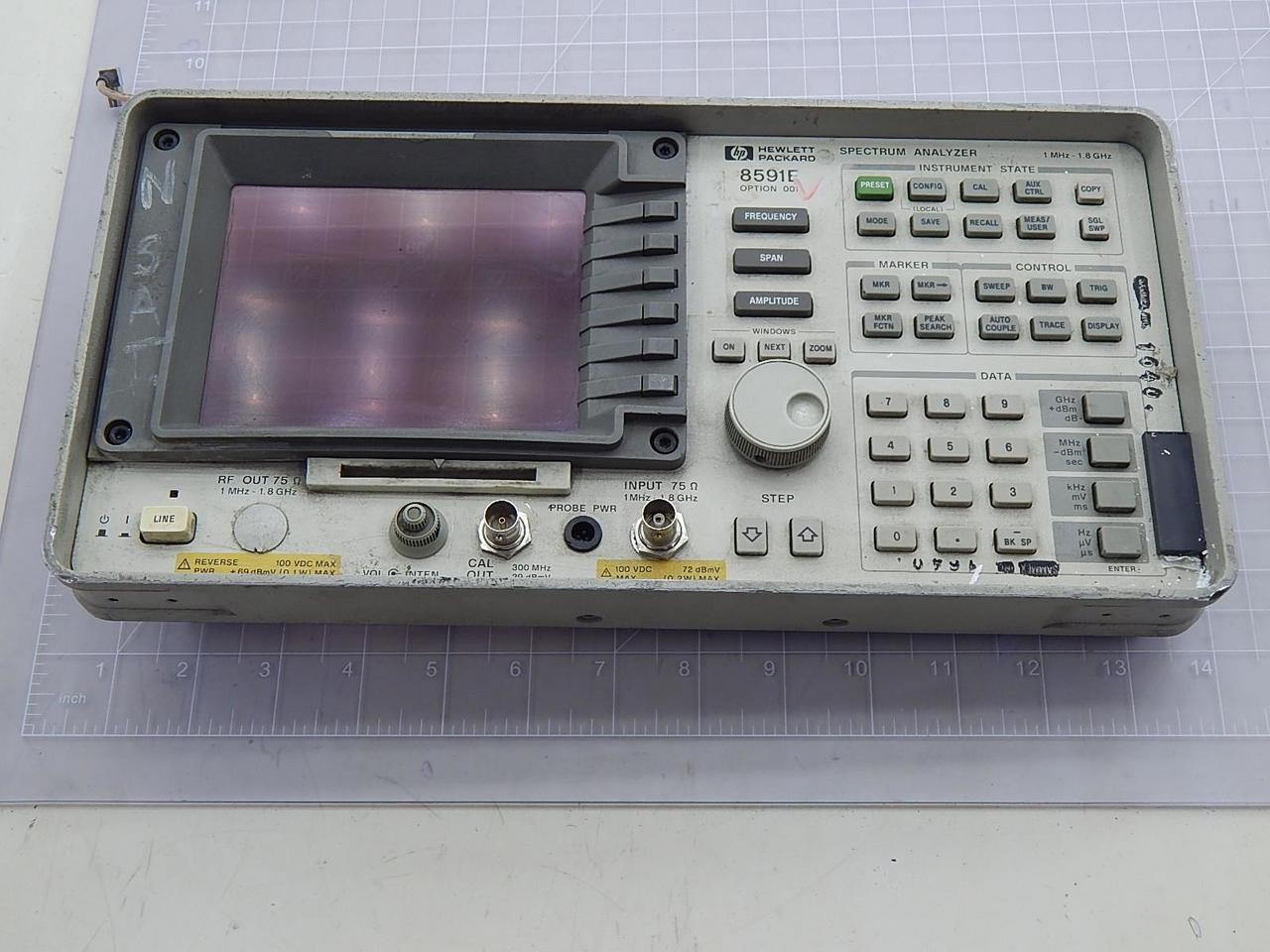 HP HEWLETT PACKARD 8591E SPECTRUM ANALYZER FRONT CONTROL PANEL T94128