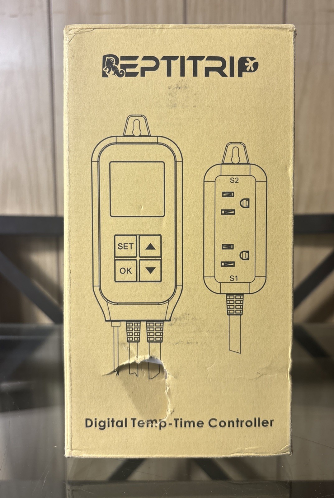 Reptile Thermostat, Light Timer for Temperature and Lighting Control, Day-Nig...