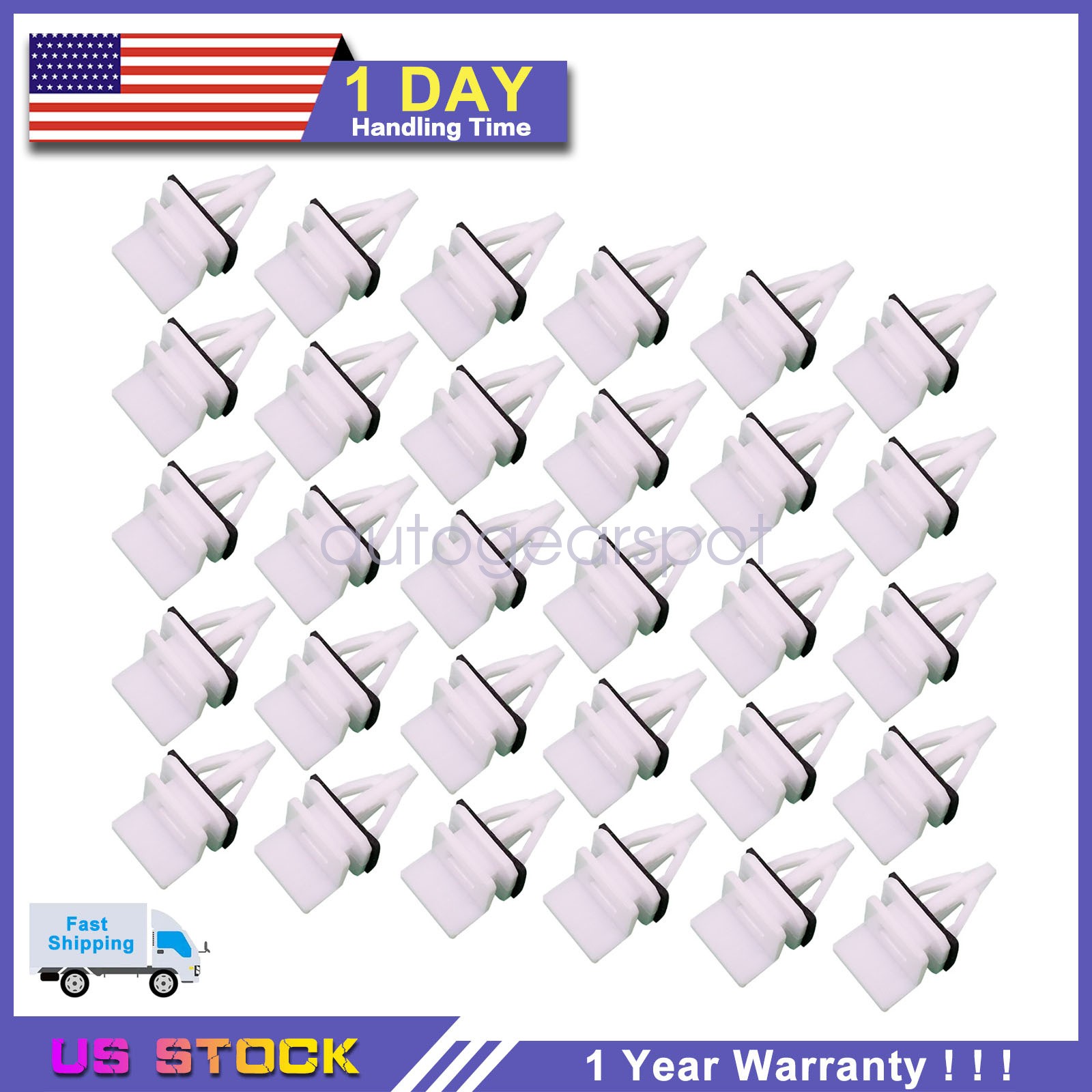 30x Side Skirt Sill Seal Panel Mounting Trim Clips For Acura Honda Accord Civic