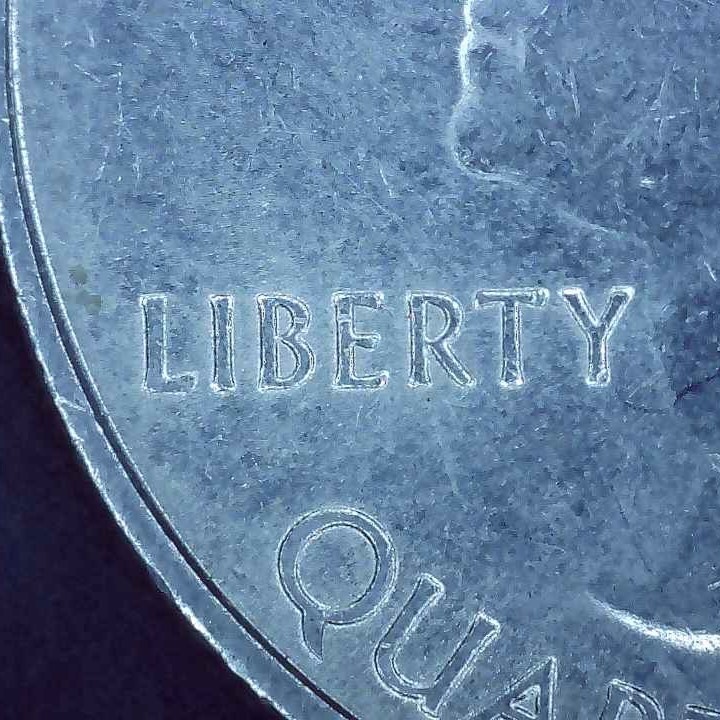 2018 P Quarter Apostle Island error die chip.