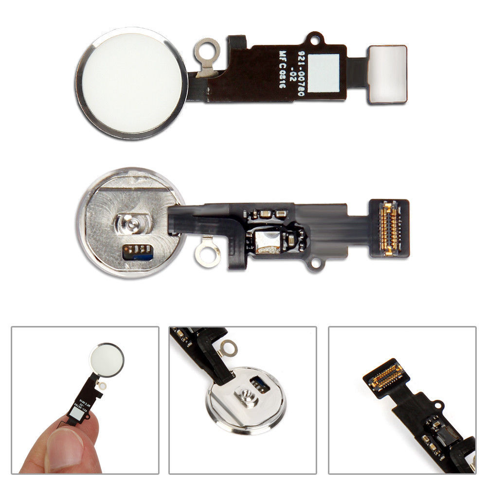 LOT 10 x 5 x Home Button Flex Cable Replacement Assembly For iPhone 7 & 7 Plus