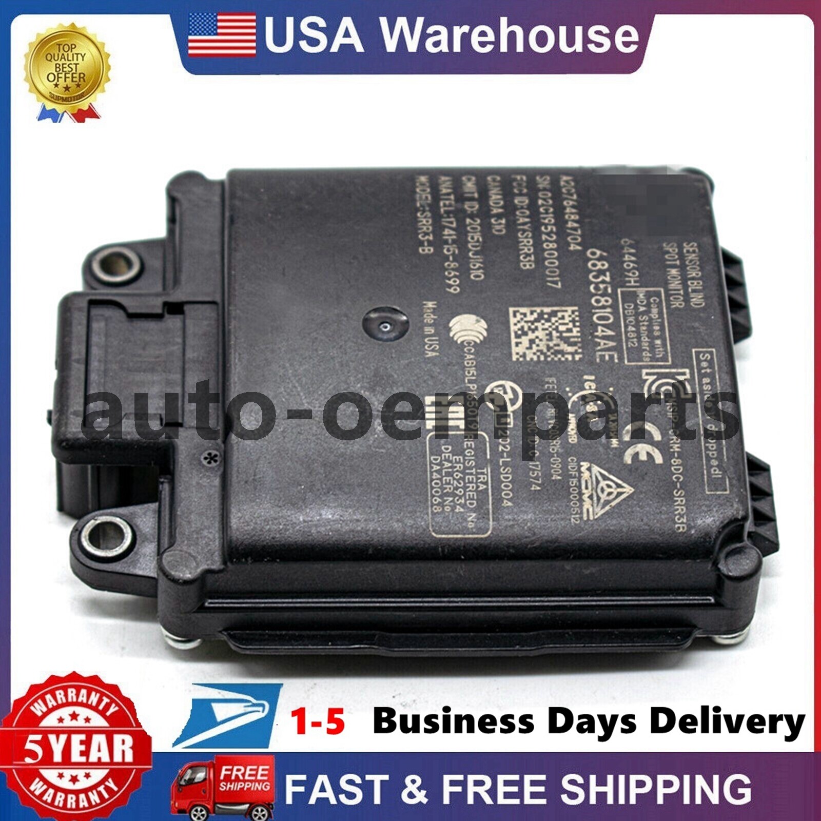 OEM Tail Light Blind Spot Module Sensor for 2019 - 2022 Ram 2500 3500 68358104AE